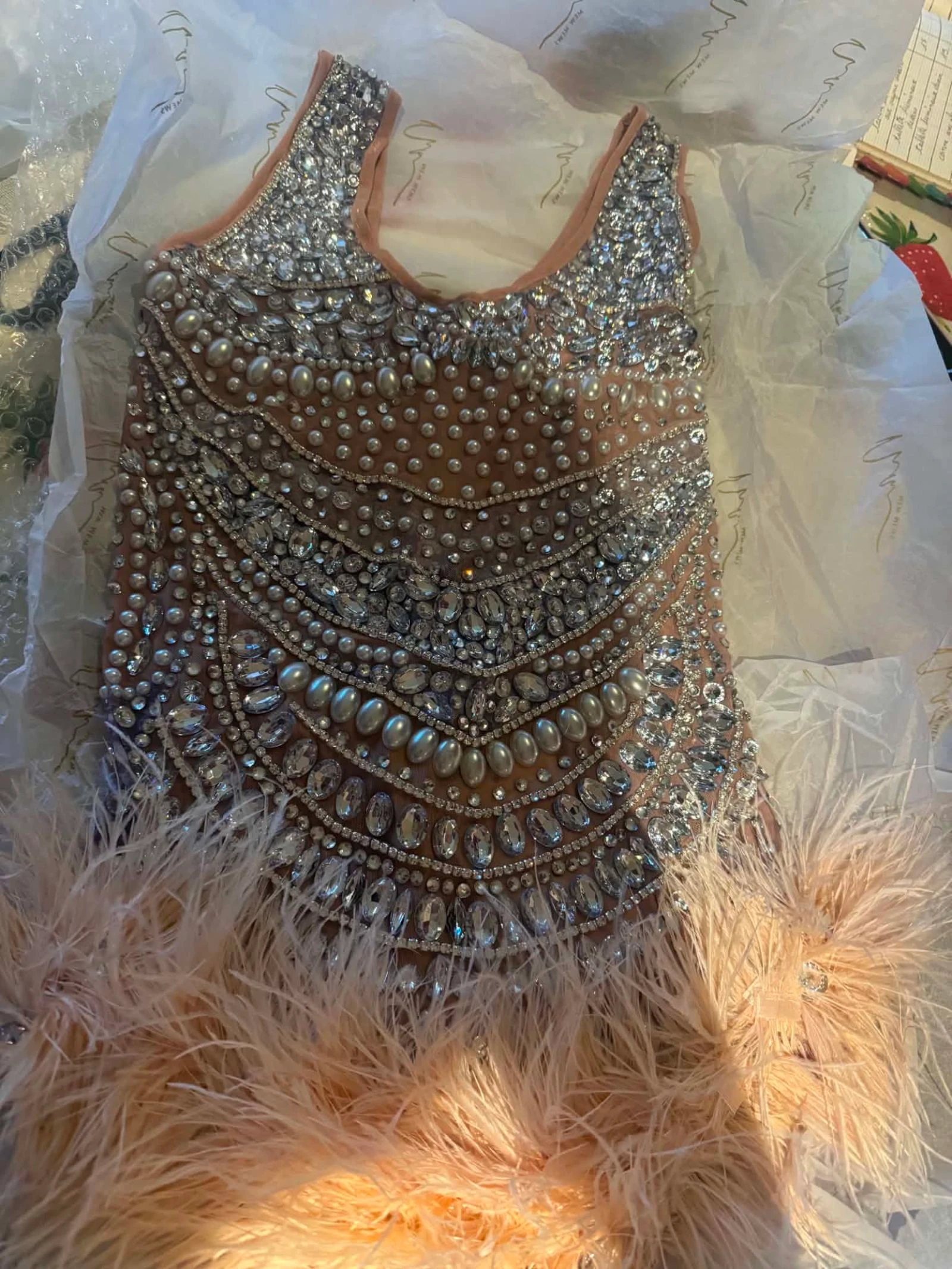 Mew Mews sequined and beaded bodysuit size S – photo 8